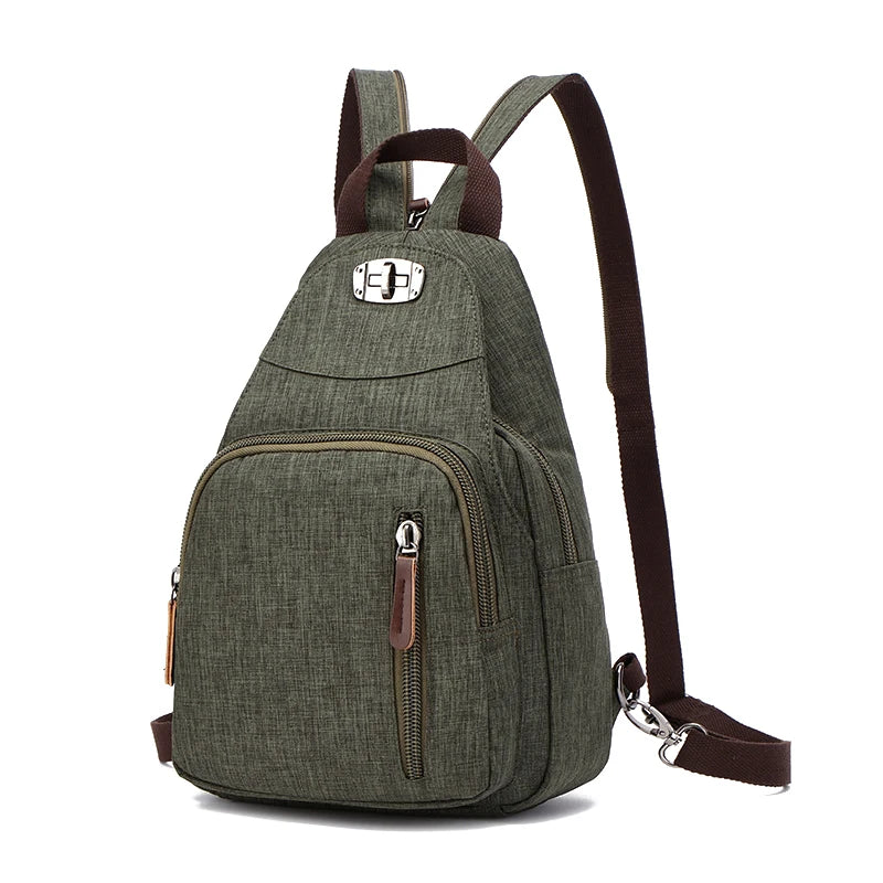 New Women's Casual Small Backpack Fashion Brand Designer Backpack Large Capacity Short Travel Backpack Student Sports Backpack