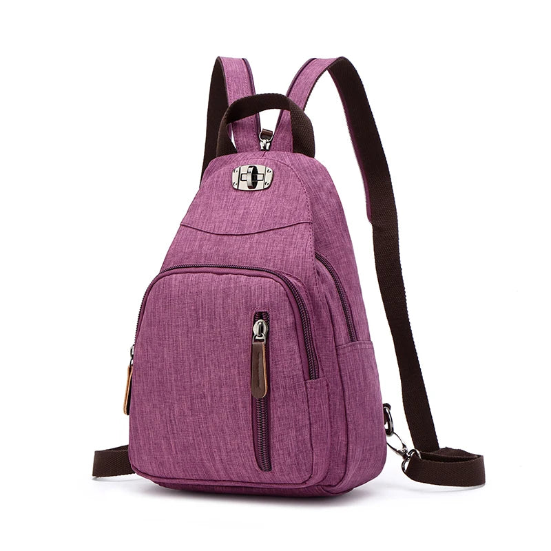 New Women's Casual Small Backpack Fashion Brand Designer Backpack Large Capacity Short Travel Backpack Student Sports Backpack