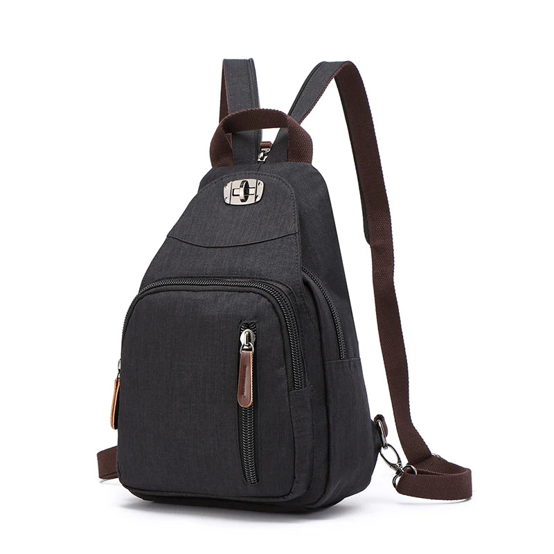 New Women's Casual Small Backpack Fashion Brand Designer Backpack Large Capacity Short Travel Backpack Student Sports Backpack