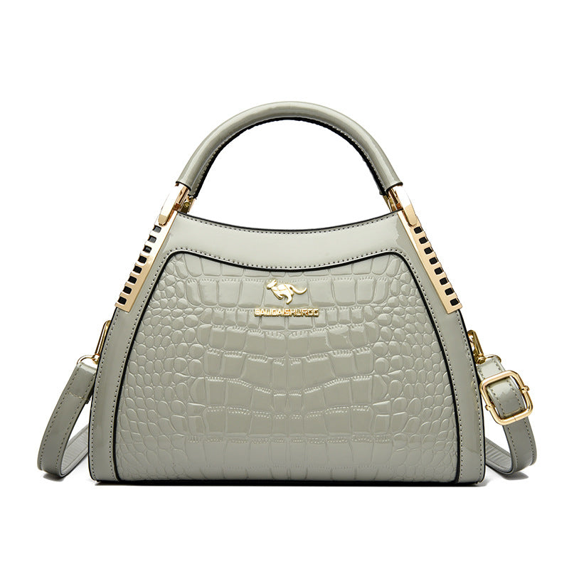 Classic Crocodile Texture Handbag – Timeless Style for Modern Women