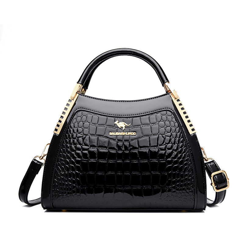Classic Crocodile Texture Handbag – Timeless Style for Modern Women