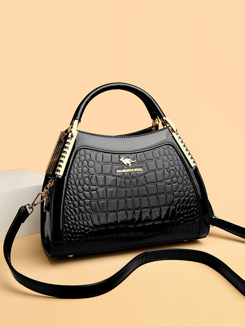 Classic Crocodile Texture Handbag – Timeless Style for Modern Women
