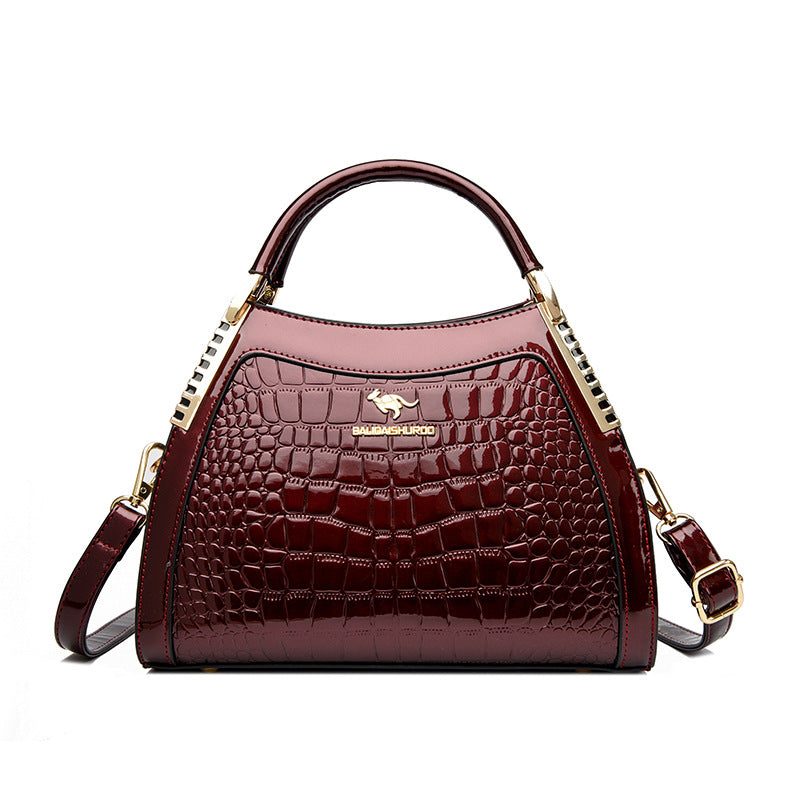 Classic Crocodile Texture Handbag – Timeless Style for Modern Women