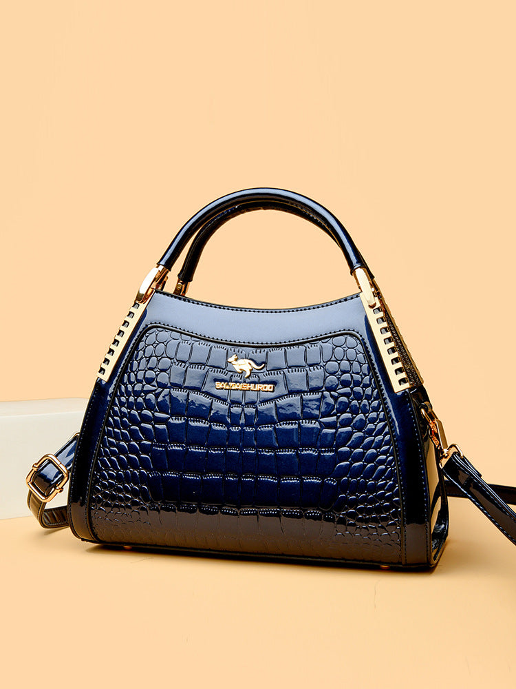 Classic Crocodile Texture Handbag – Timeless Style for Modern Women