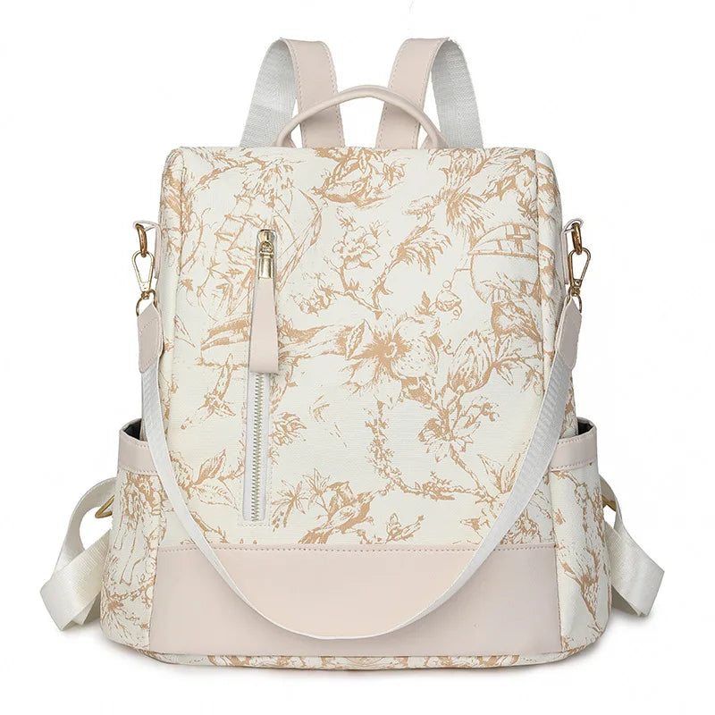 Hot Selling Ladies' PU Waterproof Leisure Backpack Bag Lightweight Dress Luxury College Daily Life Zipper for School Bags Girls
