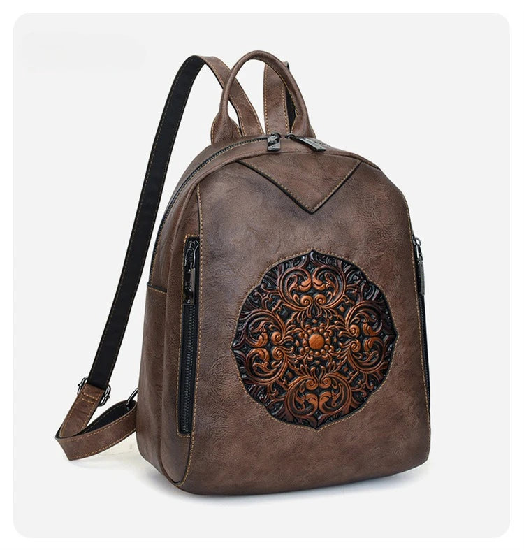 2026 Vintage Luxury Backpacks For Women Soft Leather Handbags Large Capacity Travel Commuting Backpack Female Mochilas