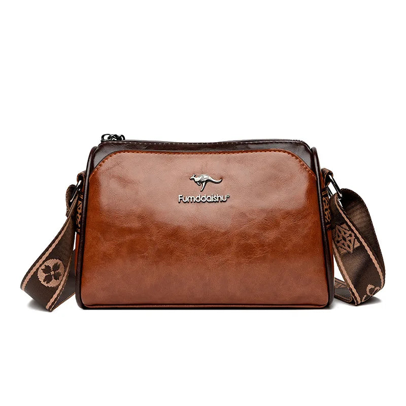 Women's Shoulder Bag Women's Bag Retro Double Sided Pillow Bag Large Capacity Solid Color Shoulder Bag Crossbody Bag