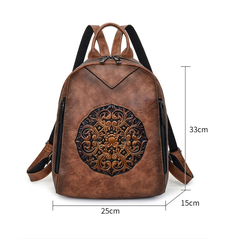 2026 Vintage Luxury Backpacks For Women Soft Leather Handbags Large Capacity Travel Commuting Backpack Female Mochilas