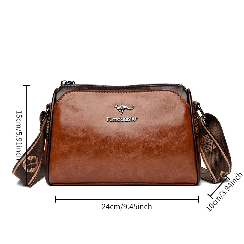 Women's Shoulder Bag Women's Bag Retro Double Sided Pillow Bag Large Capacity Solid Color Shoulder Bag Crossbody Bag
