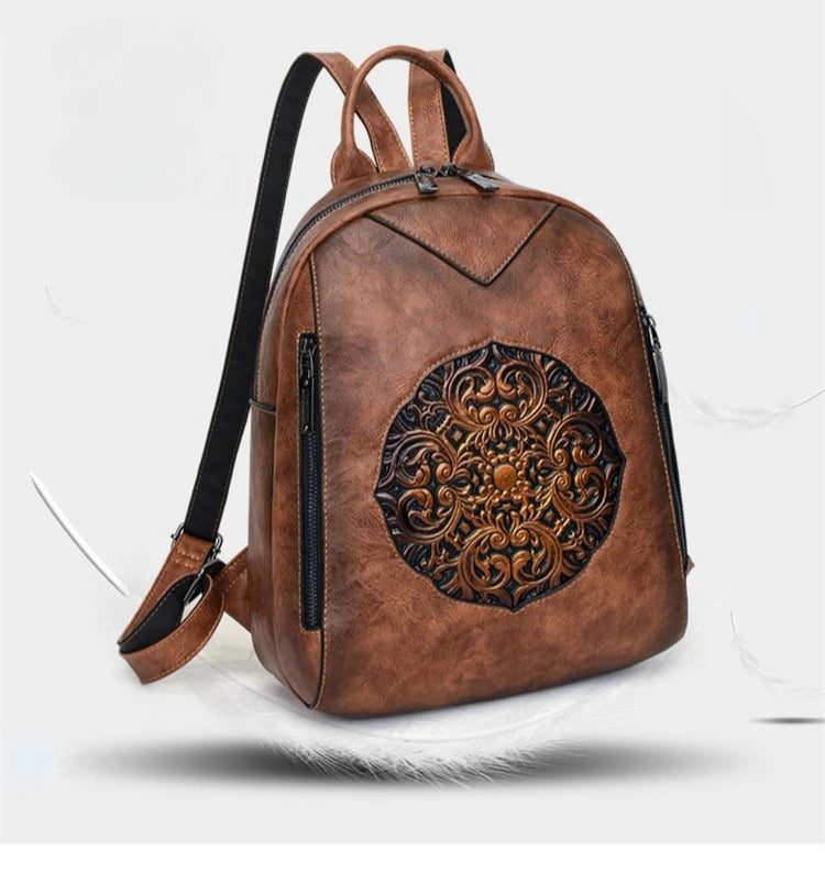 2026 Vintage Luxury Backpacks For Women Soft Leather Handbags Large Capacity Travel Commuting Backpack Female Mochilas