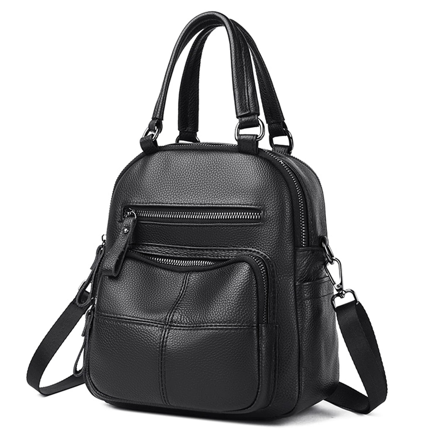 Fashionable Backpack woman Leather structure Crossbody Bag verysatile satchel bag Retro British Style Portable Women's backpack