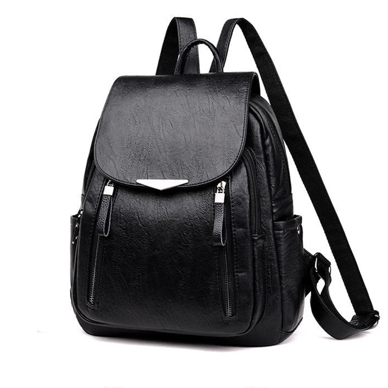 Women's Backpack  Travel Large Backpack PU Leather Handbag  Schoolbag For Girls Women's bag Female Shoulder Back mochila