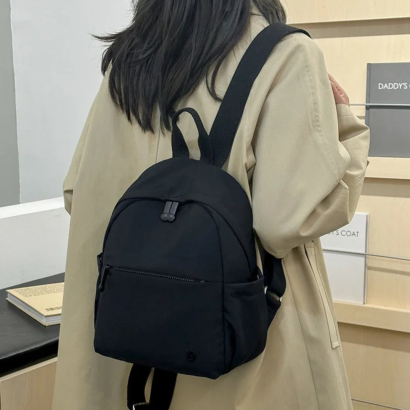 Stylish Minimalist Backpack for Women Lightweight Travel Bag with Phone Key Storage Small Chic Rucksack