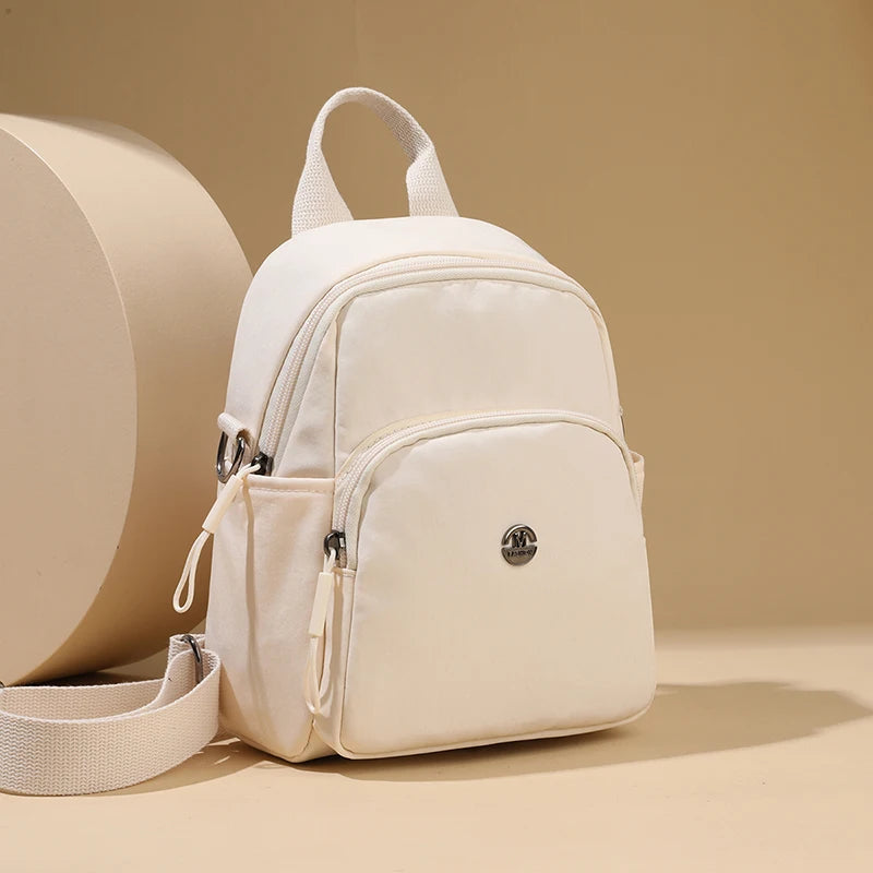 New Women Casual Travel Lightweight Small Backpack With Large Capacity Waterproof Cloth Shoulder Bag and High-end Feel for Girls