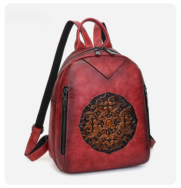 2026 Vintage Luxury Backpacks For Women Soft Leather Handbags Large Capacity Travel Commuting Backpack Female Mochilas