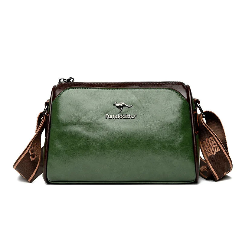 Women's Shoulder Bag Women's Bag Retro Double Sided Pillow Bag Large Capacity Solid Color Shoulder Bag Crossbody Bag