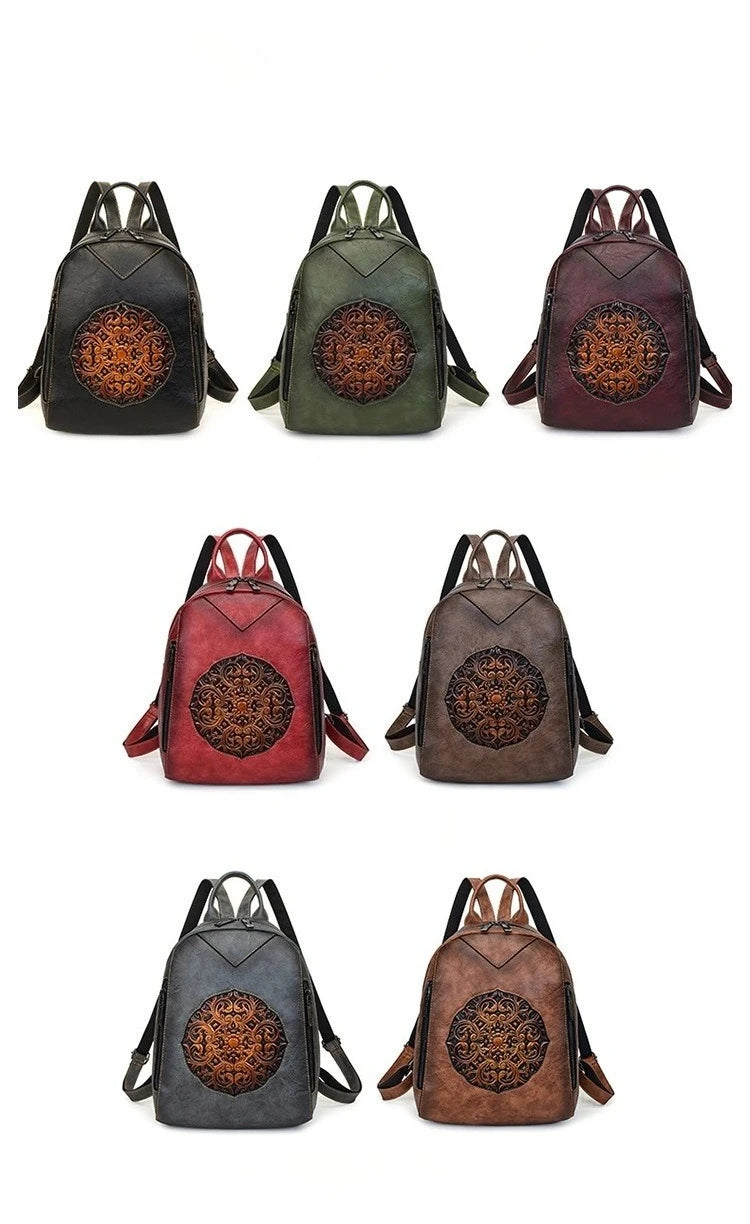 2026 Vintage Luxury Backpacks For Women Soft Leather Handbags Large Capacity Travel Commuting Backpack Female Mochilas