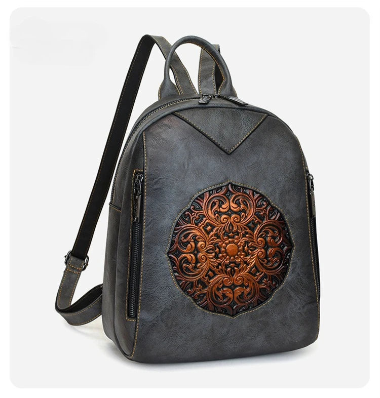 2026 Vintage Luxury Backpacks For Women Soft Leather Handbags Large Capacity Travel Commuting Backpack Female Mochilas