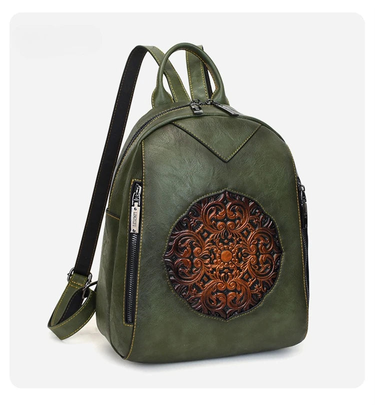 2026 Vintage Luxury Backpacks For Women Soft Leather Handbags Large Capacity Travel Commuting Backpack Female Mochilas