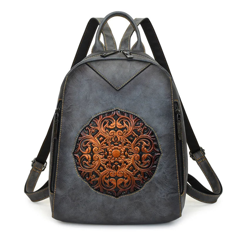 2026 Vintage Luxury Backpacks For Women Soft Leather Handbags Large Capacity Travel Commuting Backpack Female Mochilas