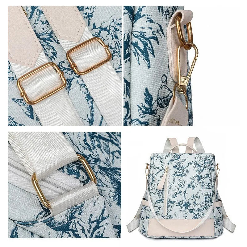 Hot Selling Ladies' PU Waterproof Leisure Backpack Bag Lightweight Dress Luxury College Daily Life Zipper for School Bags Girls