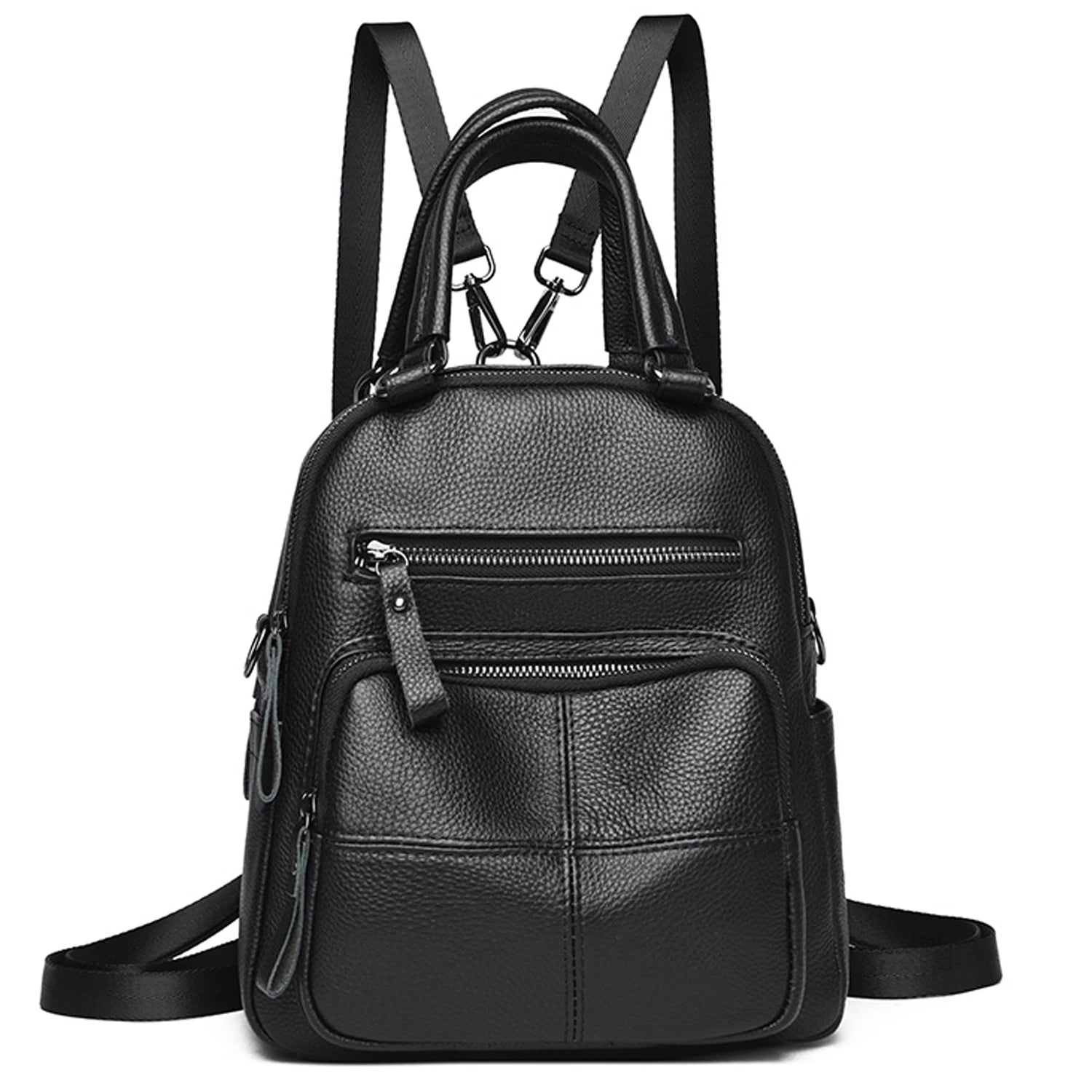 Fashionable Backpack woman Leather structure Crossbody Bag verysatile satchel bag Retro British Style Portable Women's backpack