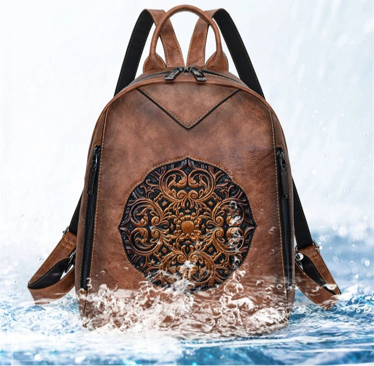 2026 Vintage Luxury Backpacks For Women Soft Leather Handbags Large Capacity Travel Commuting Backpack Female Mochilas