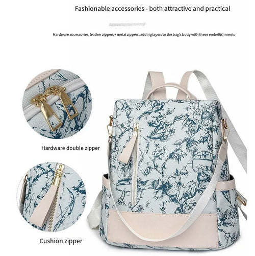 Hot Selling Ladies' PU Waterproof Leisure Backpack Bag Lightweight Dress Luxury College Daily Life Zipper for School Bags Girls