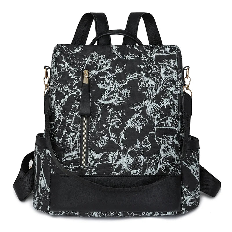 Hot Selling Ladies' PU Waterproof Leisure Backpack Bag Lightweight Dress Luxury College Daily Life Zipper for School Bags Girls
