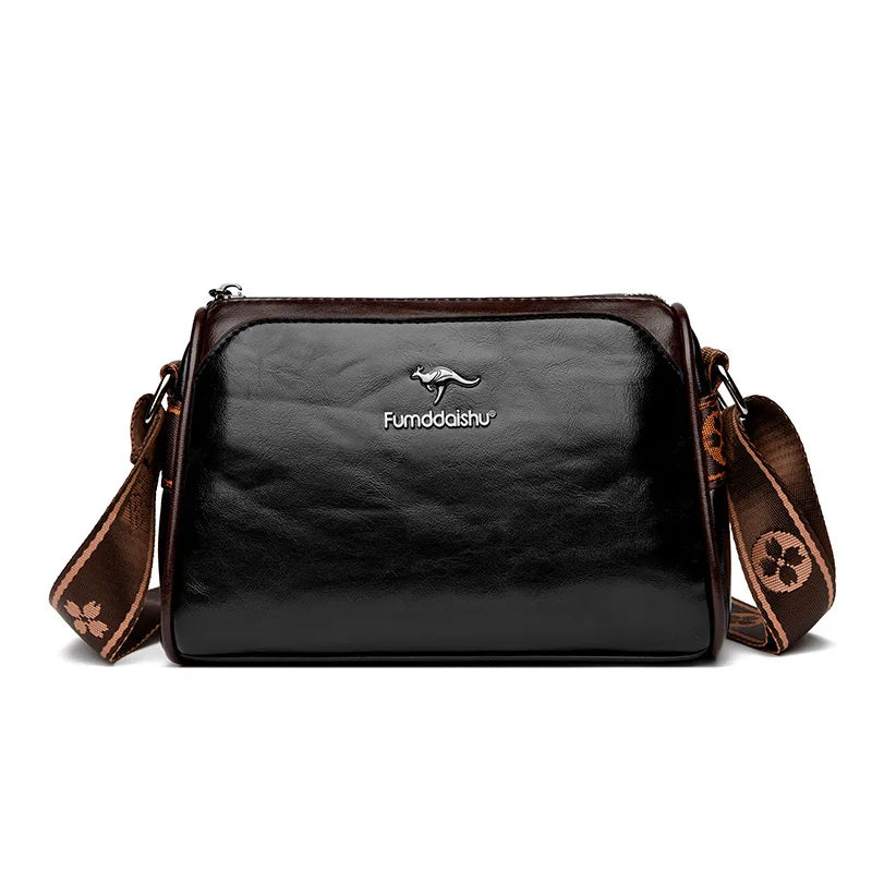 Women's Shoulder Bag Women's Bag Retro Double Sided Pillow Bag Large Capacity Solid Color Shoulder Bag Crossbody Bag