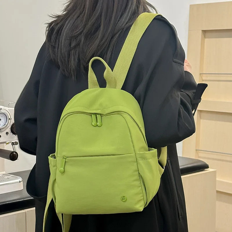 Stylish Minimalist Backpack for Women Lightweight Travel Bag with Phone Key Storage Small Chic Rucksack
